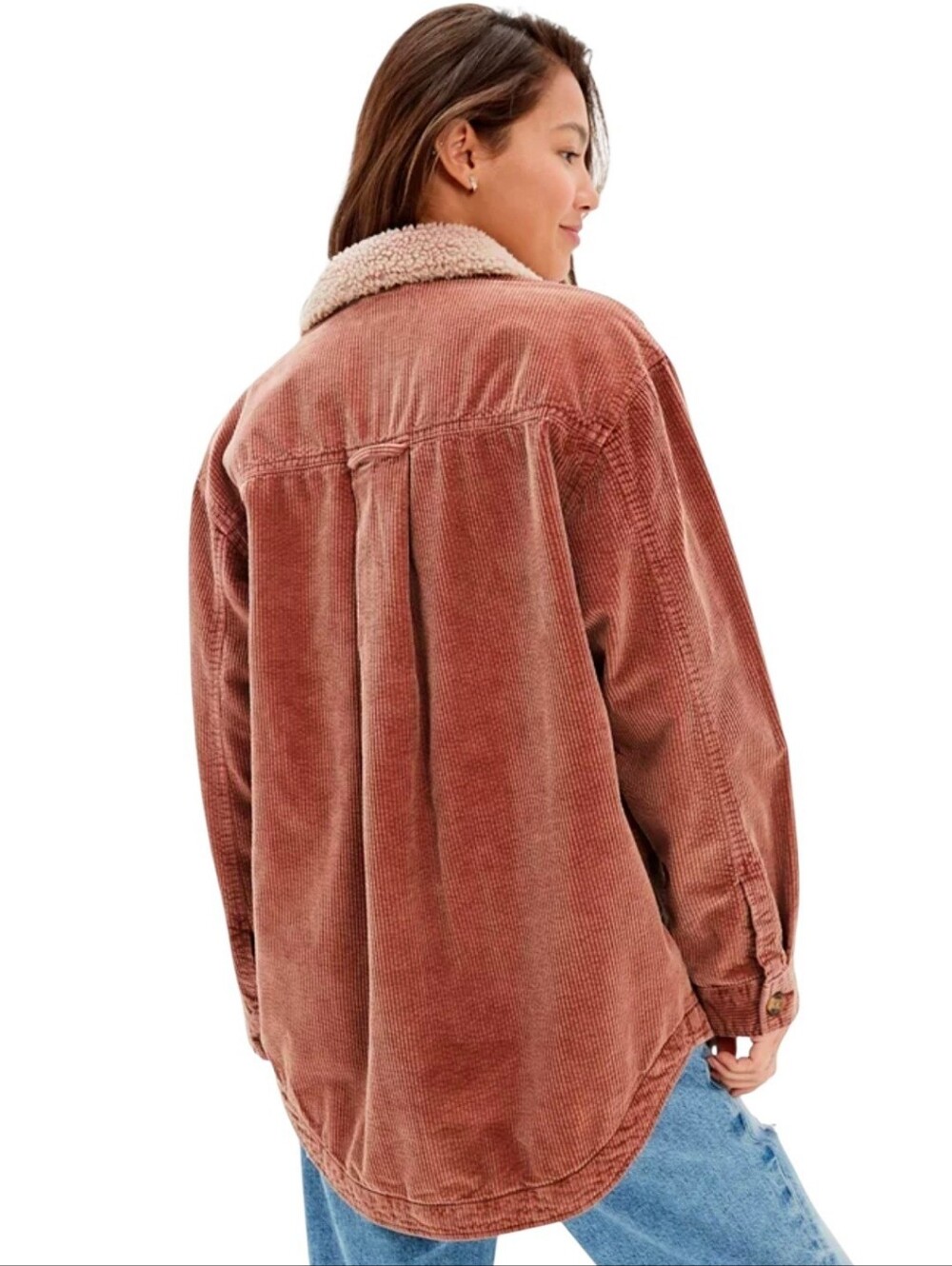 American Eagle Corduroy Lined Shacket - Picture 2 of 8